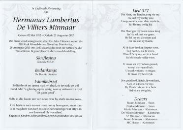 MINNAAR-Hermanus-Lambertus-DeVilliers-Nn-Manie-1932-2013-M_2