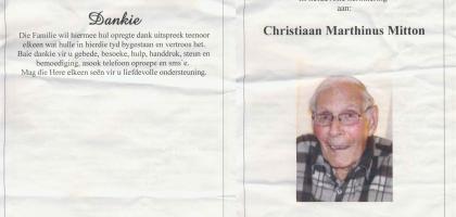 MITTON-Christiaan-Marthinus-Nn-Chris-1926-2012-M