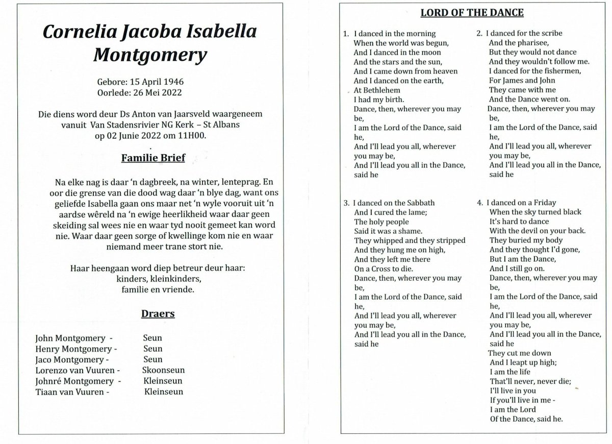 MONTGOMERY-Cornelia-Jacoba-Isabella-Nn-Isabella.Issie-1946-2022-F_2