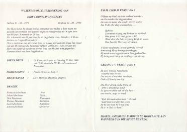 MOOLMAN-Dirk-Cornelis-1911-1999-M