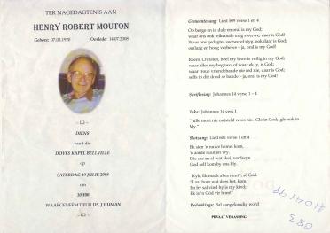 MOUTON-Henry-Robert-1920-2008-M