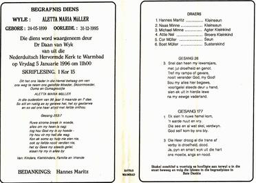 MÜLLER-Aletta-Maria-nee-Nel-1899-1995-F