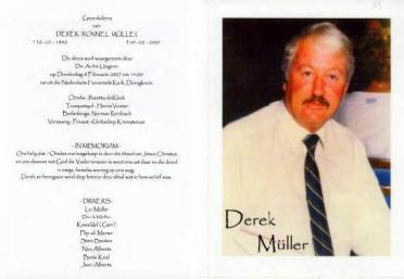 MÜLLER-Derek-Ronnel-Nn-Derek-1946-2007-M