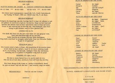 MÜLLER-Johan-Christiaan-Nn-Jannie-1975-1995-M---JAGER-DE-Aletta-Maria-Nn-Alta-1960-1995-F