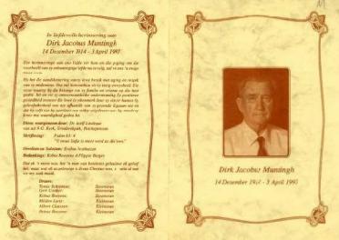 MUNTINGH-Surnames-Vanne