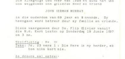 MURRAY-John-Herman-1939-1997
