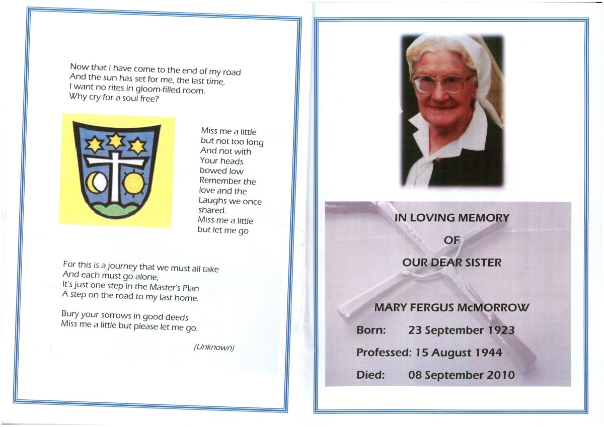 McMORROW-Mary-Fergus-1923-2010-Sister-F_1