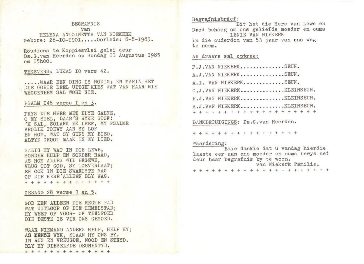 NIEKERK-VAN-Helena-Antoinetta-Nn-Lenie-1901-1985-F_2