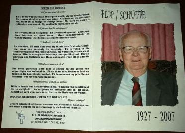 NIEKERK-VAN-Phillippus-Johannes-Cornelus-Schutte-Nn-Flip-1927-2007-M