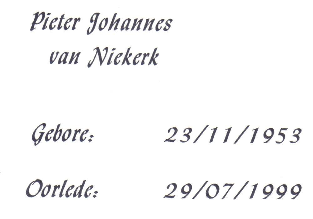 NIEKERK-VAN-Pieter-Johannes-1953-1999-M_1