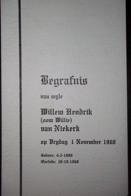NIEKERK-VAN-Willem-Hendrik-Nn-Willie-1886-1968-M_1