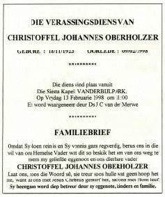 OBERHOLZER-Christoffel-Johannes-1923-1998-M_1