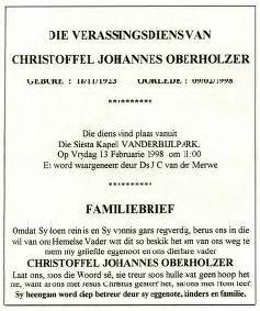 OBERHOLZER-Christoffel-Johannes-1923-1998-M_1