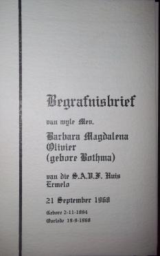 OLIVIER-Barbara-Magdalena-née-Bothma-1894-1968-F