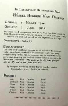 ONSELEN-VAN-Surnames-Vanne
