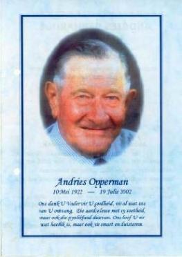 OPPERMAN-Andries-Gerhardus-Nn-Andries-1922-2002-M