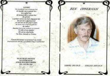 OPPERMAN-Benjamin-Frederik-Nn-Ben-1935-2004-M