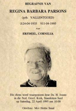 PARSONS-Regina-Barbara-nee-Vallentgoed-Nn-Gien-1935-1995-F_2