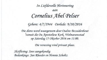 PELSER-Cornelius-Abel-Nn-Corrie-1944-2016-M_2