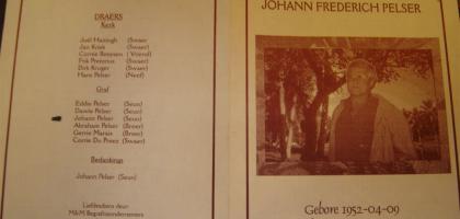 PELSER-Johann-Frederich-1952-2003