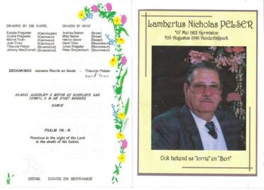 PELSER-Lambertus-Nicholas-Nn-Jorrie.Bert-1922-1996-M