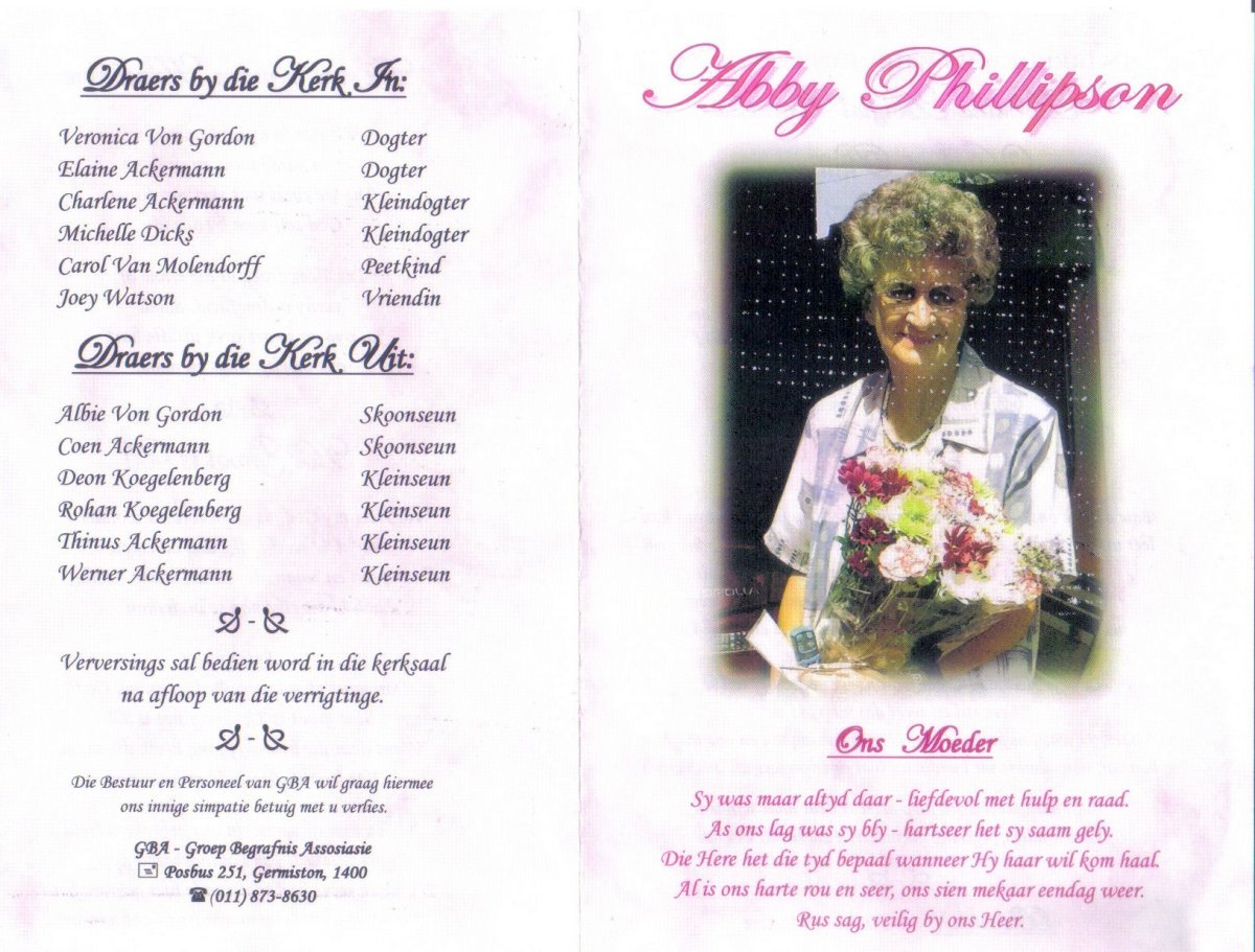 PHILLIPSON-Hermina-Abigial-Cornelia-Volschenk-Nn-Abby-née-Bouwer-1930-2011-F_100