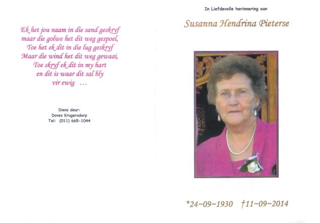 PIETERSE-Susanna-Hendrina-Nn-Drienie-1930-2014-F_1