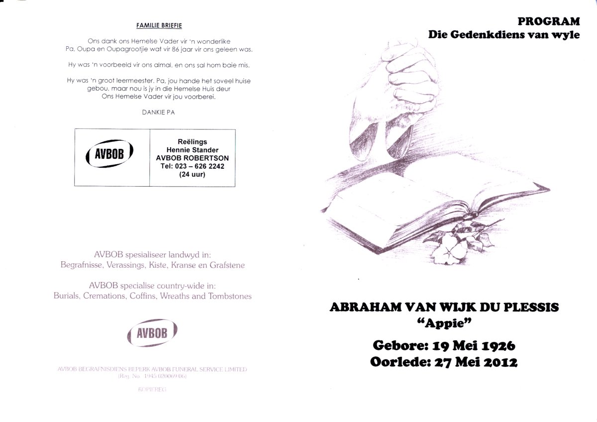 PLESSIS-DU-Abraham-VanWijk-1926-2012-M_1