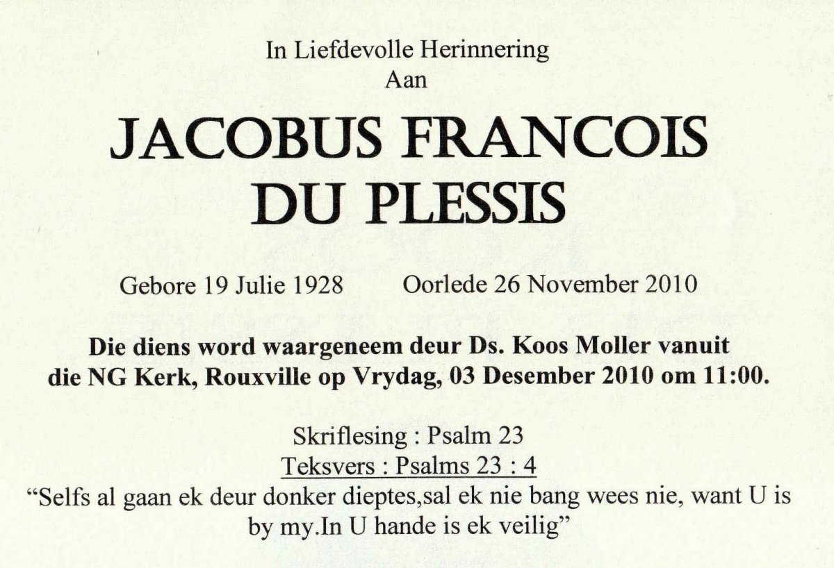 PLESSIS-DU-Jacobus-Francois-Nn-Koos-1928-2010-M_199