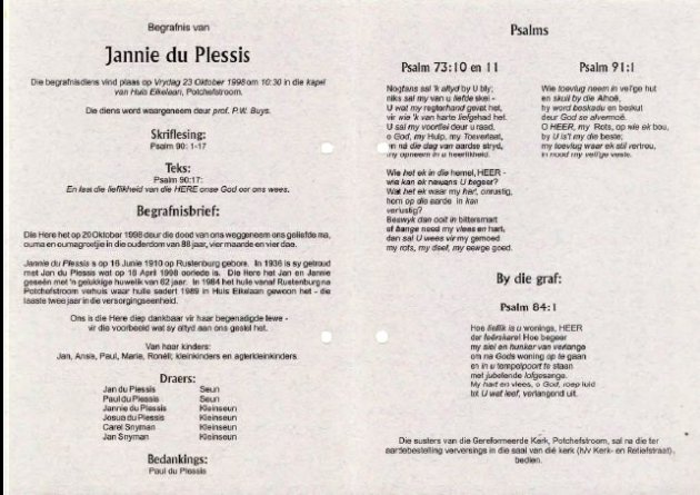 PLESSIS-DU-Jannetta-Adriana-Nn-Jannie-nee-Kruger-1910-1998-F_2