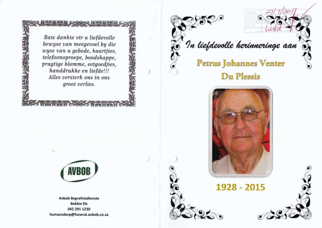 PLESSIS-DU-Petrus-Johannes-Venter-1928-2015-M_1
