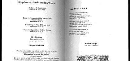 PLESSIS-DU-Stephanus-Jordaan-1924-2008-M