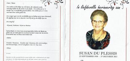 PLESSIS-DU-Susan-1930-2013-F