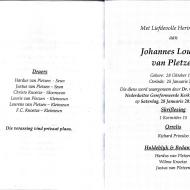 PLETZEN, Johannes Lourens van 1930-2012_2