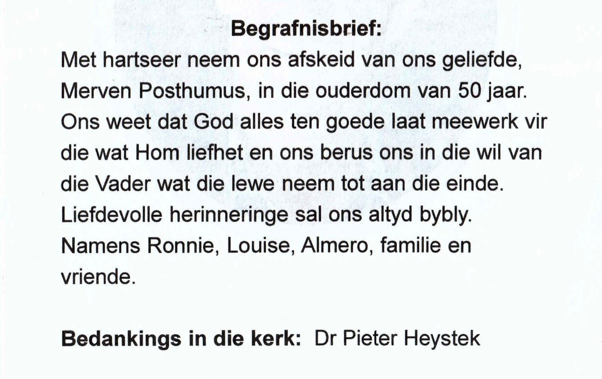 POSTHUMUS-Merven-John-Nn-Merven-1969-2019-M-95