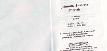 POTGIETER-Johanna-Susanna-Nn-Johanna-X-Lombard-née-DuBuson-1914-2002-F