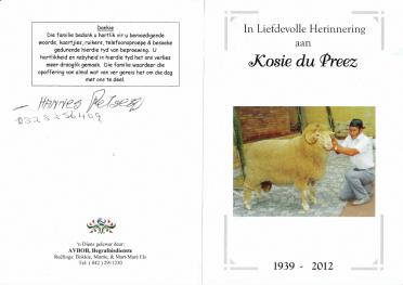 PREEZ-DU-Jakobus-Nn-Kosie-1939-2012-M
