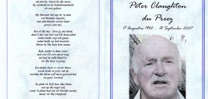 PREEZ-DU-Peter-Claughton-1932-2007-M