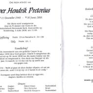 PRETORIUS, Casper Hendrik 1940-2008