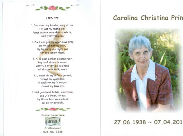 PRINS_ Carolina Christina 1938-2011_1