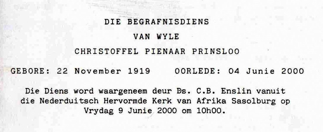 PRINSLOO-Christoffel-Pienaar-1919-2000-M_99