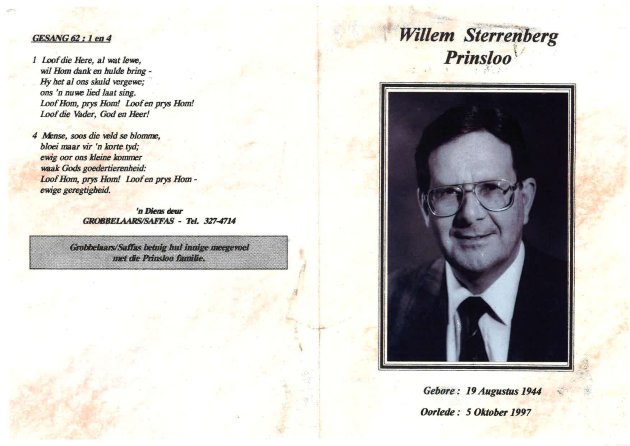 PRINSLOO, Willem Sterrenberg 1944-1997_1