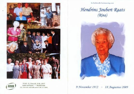 RAATS-Hendrina-Joubert-Nn-Rina-1912-2009-F_1