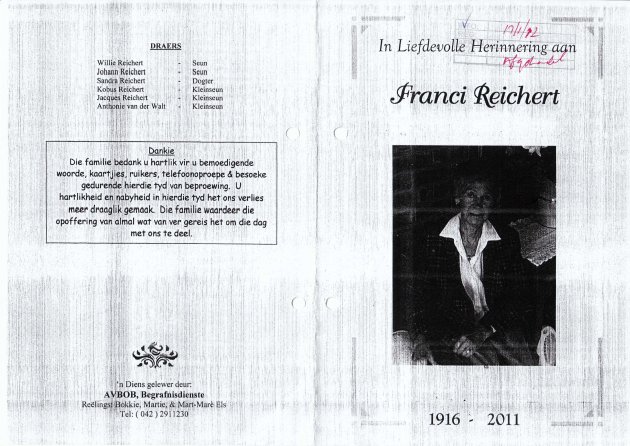 REICHERT-Francina-Jacoba-Magdalena-Nn-Franci-1916-2011-F_1