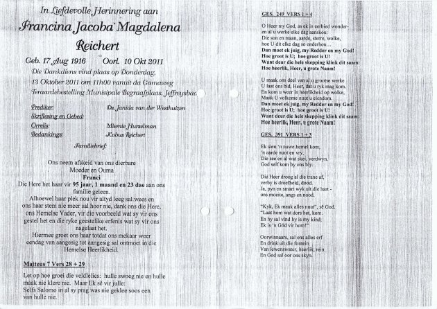 REICHERT-Francina-Jacoba-Magdalena-Nn-Franci-1916-2011-F_2