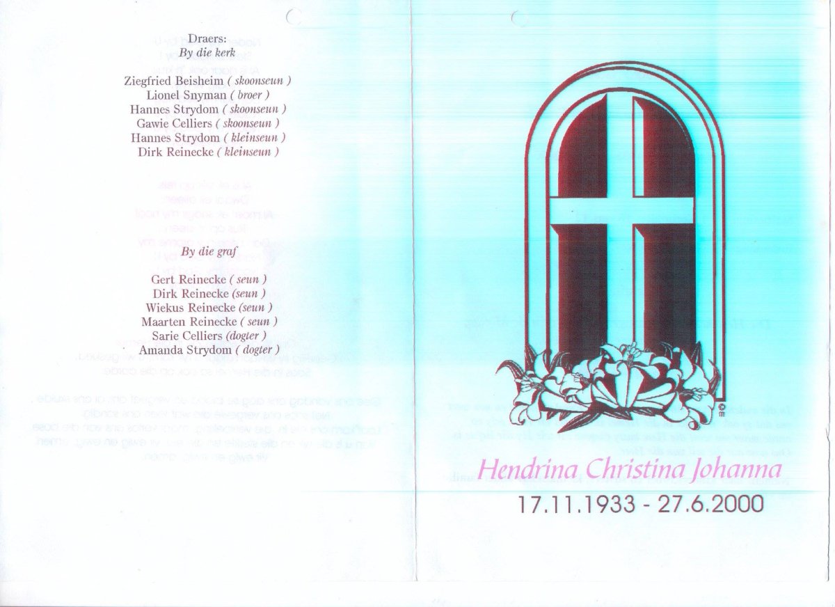 REINECKE-Hendrina-Christina-Johanna-nee-Snyman-1933-2000-F_1