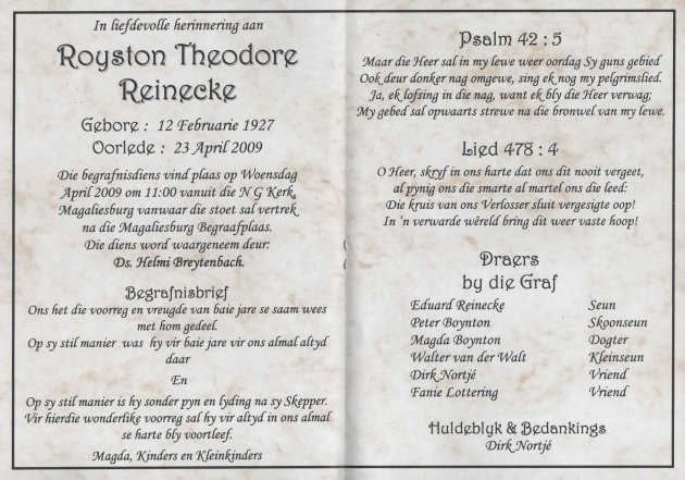 REINECKE, Royston Theodore 1927-2009_2