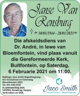 RENSBURG-JANSE-VAN-André-1944-2021-Dr-M