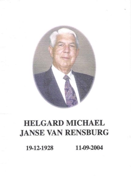 RENSBURG, Helgard Michael JANSE van 1928-2004_1