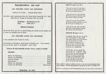 RENSBURG-JANSE-VAN-Jan-Joachim-1961-1997-M